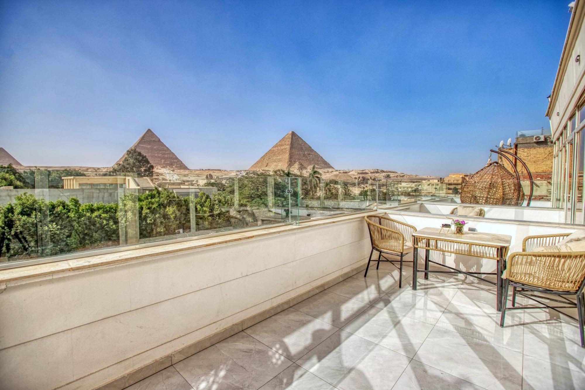 Tree Lounge Pyramids View Inn , Sphinx Giza Kafrat al Jabal ภายนอก รูปภาพ