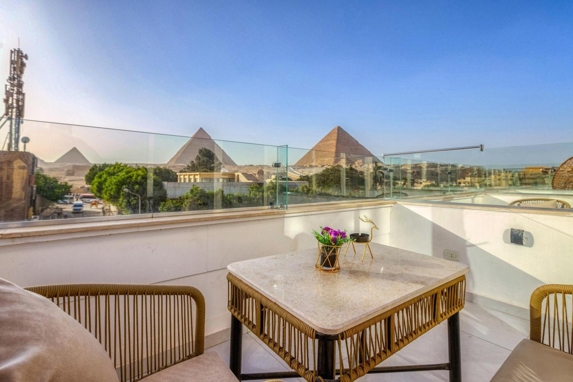 Tree Lounge Pyramids View Inn , Sphinx Giza Kafrat al Jabal ภายนอก รูปภาพ