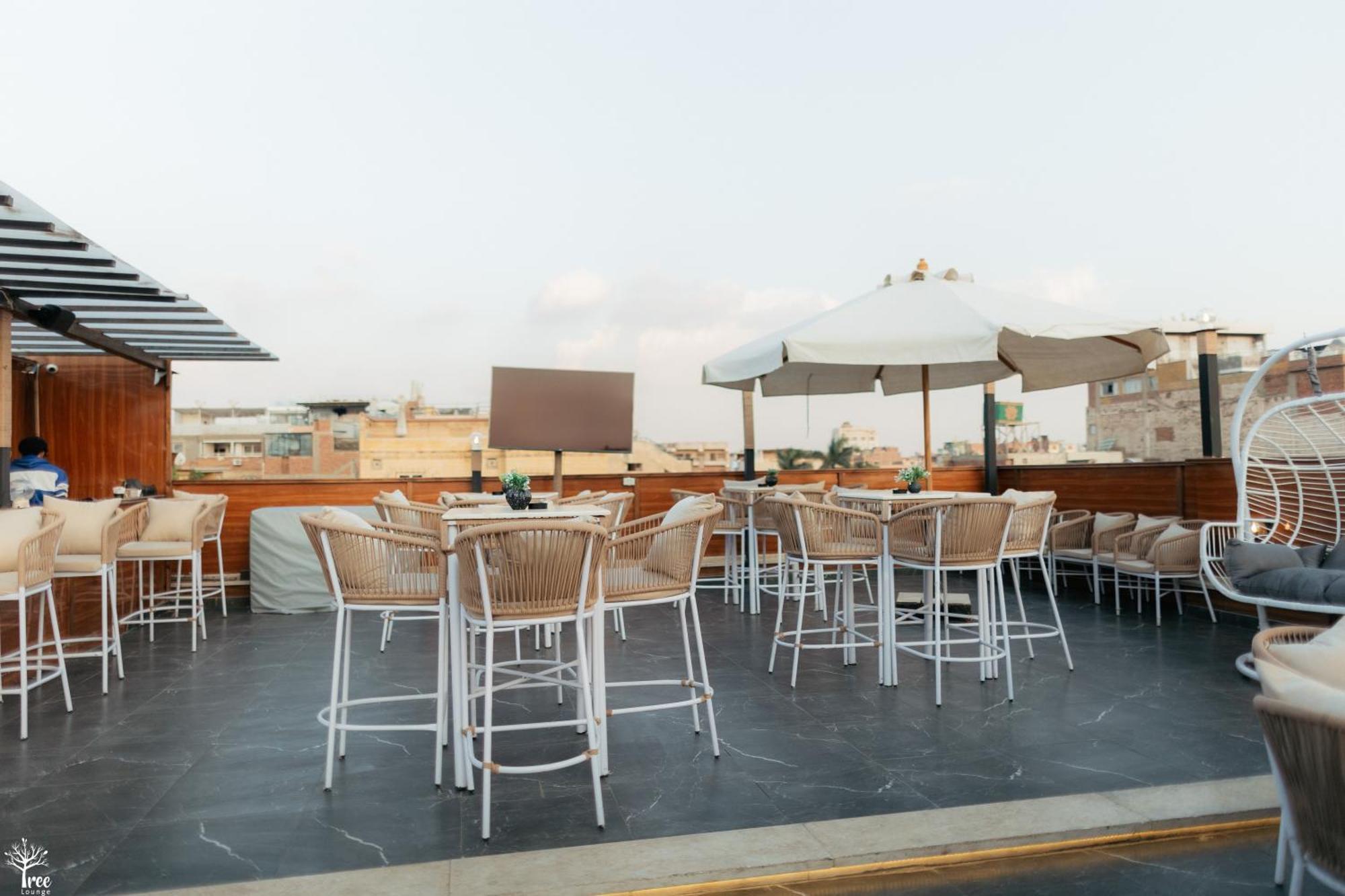 Tree Lounge Pyramids View Inn , Sphinx Giza Kafrat al Jabal ภายนอก รูปภาพ